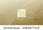 gold lines template  artistic... | Shutterstock .eps vector #2083877143