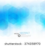 vector abstract geometric... | Shutterstock .eps vector #374358970