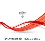 Abstract Red Lines. Vector...