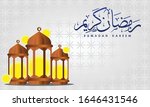 ramadan background with ramadan ... | Shutterstock .eps vector #1646431546