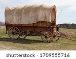 Antique covered wagon, chuck wagon