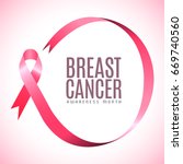 breast cancer campaign graphic... | Shutterstock .eps vector #669740560