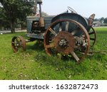 The Park  Of Old Tractor. The...