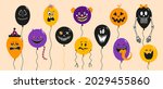 halloween balloons party... | Shutterstock .eps vector #2029455860