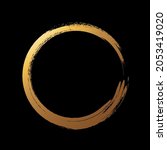 golden circle. round form ... | Shutterstock .eps vector #2053419020