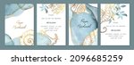 set of wedding cards ... | Shutterstock .eps vector #2096685259