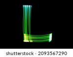 Letter L. Isolated Figure On A...