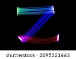 Letter Z. Isolated Figure On A...