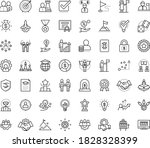 thin outline vector icon set... | Shutterstock .eps vector #1828328399