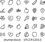food line icon set   watermelon ... | Shutterstock .eps vector #1911912013
