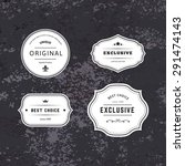 set of hipster labels with... | Shutterstock .eps vector #291474143