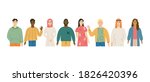 multicultural group of people ... | Shutterstock .eps vector #1826420396