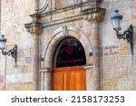 Small photo of Salamanca, Spain-FEB 20, 2022: Entrance of Philology Faculty of Salamanca University, Juan del Enzina building, Salamanca, Spain.