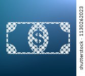 bank note dollar sign. vector.... | Shutterstock .eps vector #1130262023