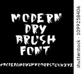 grunge distress font. modern... | Shutterstock .eps vector #1099258406