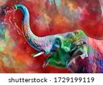 Modern Oil Painting Of Elephant ...