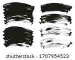 flat paint brush thin curved... | Shutterstock .eps vector #1707954523
