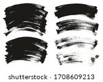 flat paint brush thin curved... | Shutterstock .eps vector #1708609213