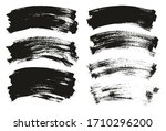 flat paint brush thin curved... | Shutterstock .eps vector #1710296200