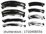 flat paint brush thin curved... | Shutterstock .eps vector #1710408556