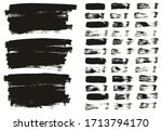 flat paint brush thin lines  ... | Shutterstock .eps vector #1713794170