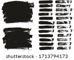 flat paint brush thin lines  ... | Shutterstock .eps vector #1713794173