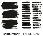 flat paint brush thin lines  ... | Shutterstock .eps vector #1714878649