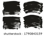 flat paint brush thin long  ... | Shutterstock .eps vector #1790843159