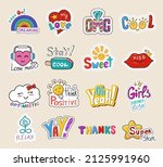 cute colorful badges... | Shutterstock .eps vector #2125991960