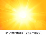 centered yellow orange summer... | Shutterstock .eps vector #94874893