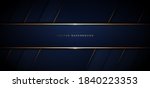 banner dark blue geometric... | Shutterstock .eps vector #1840223353