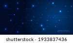 abstract dark blue background... | Shutterstock .eps vector #1933837436