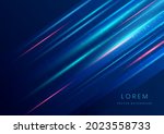 abstract technology red and... | Shutterstock .eps vector #2023558733