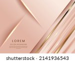 abstract 3d template rose gold... | Shutterstock .eps vector #2141936543