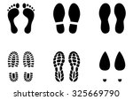  Image Of Footprint Silhouette. ...
