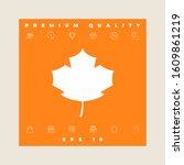 maple leaf icon. graphic... | Shutterstock .eps vector #1609861219