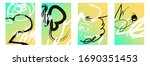 set of bright abstract covers... | Shutterstock .eps vector #1690351453