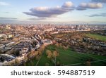 London Skyline. Aerial Drone...
