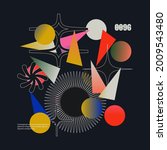 abstract art geometrical poster ... | Shutterstock .eps vector #2009543480