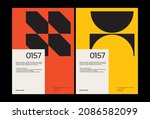 bauhaus poster design template... | Shutterstock .eps vector #2086582099