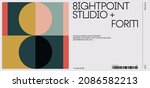 bauhaus poster design template... | Shutterstock .eps vector #2086582213