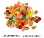 Various Jelly Candies Isolated...