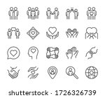 friendship line icons set... | Shutterstock .eps vector #1726326739