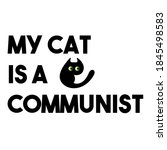 Black Cat Communist Era Retro...