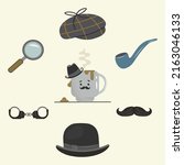 Detective Set. Bowler Hat  Cap  ...