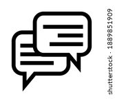 chatting icon or logo isolated... | Shutterstock .eps vector #1889851909