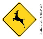 U.s. Deer Crossing Sign