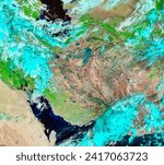 Small photo of Floods Ravage Iran and Iraq. Though the end of winter and start of spring have brought seasonal floods here since ancient times, this spring. Elements of this image furnished by NASA.
