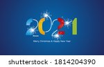 2021 happy new year modern... | Shutterstock .eps vector #1814204390