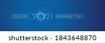 digital marketing 2021 new year ... | Shutterstock .eps vector #1843648870